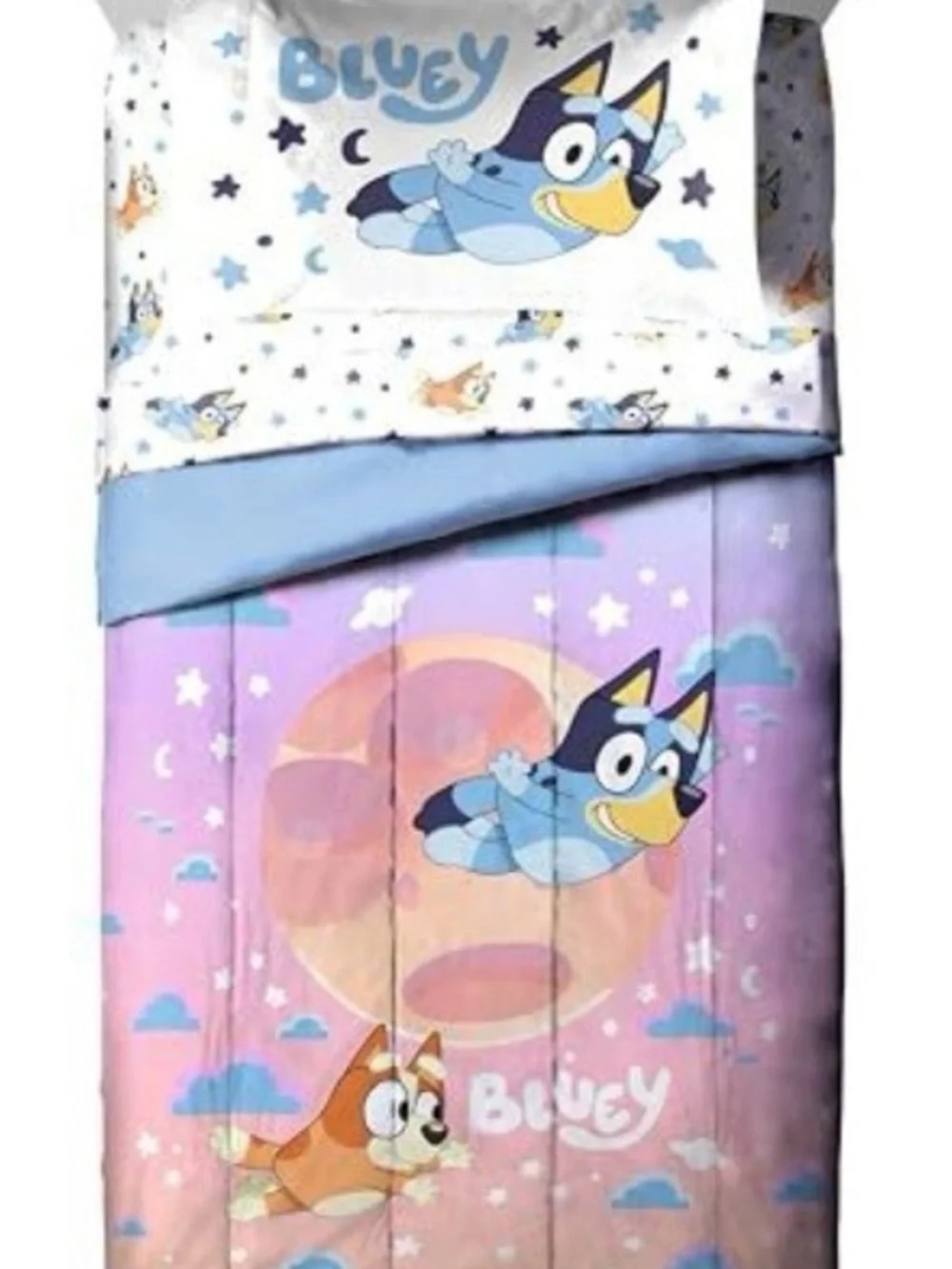 Kids Pink Cartoon Comforter Set